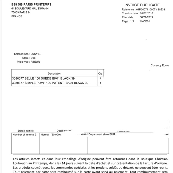 Christian Louboutin Simple Pump 100mm Red Bottomed - Picture 8 of 8